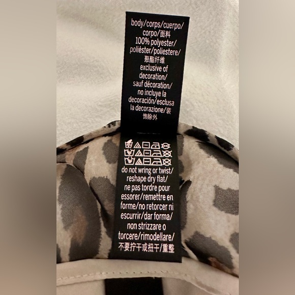 NWOT. Victoria’s Secret Embellished Ruffle Leopard Slip Dress. Size M. - Picture 7 of 7